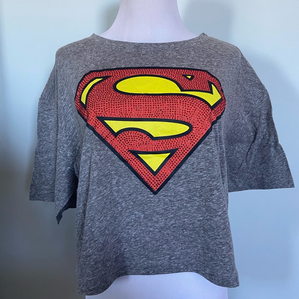 DC Superman Oversized Crop Top